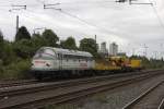 Kranzug der Firma STRABAG im Bahnhof Lengerich am 16.09.2013.