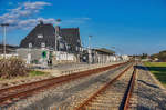 Blick auf den Bahnhof Neuhaus am Rennweg am 9.4.2017.