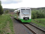 STB VT 127 erreichte,am 17.April 2024,die Station Breitungen.