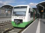 Hier VT116 als STB80555 von Meinigen nach Erfurt Hbf., dieser Triebzug am 27.8.2009 in Erfurt Hbf. stand.