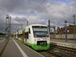 Drei Regioshuttle der Sd-Thringen-Bahn erreichen am 31.