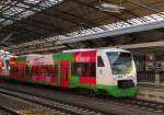 STB VT 121  Die Vibahn  als STB 80555 nach Meiningen, am 08.12.2013 in Erfurt Hbf.