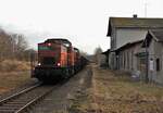 203 383 und 203 405 SWT zu sehen am 15.02.22 mit einem Stahlzug Cheb/Cz- Könitz in Pausa.