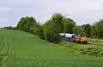 Am 13.05.2020 war die MaK 1206 547 von ThyssenKrupp wiederum im Angertal unterwegs, diesmal traf ich sie in Flandersbach auf dem Weg zu den Kalkwerken in Rohdenhaus an