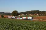 VT 110 und VT 113 der BOB bei einer Sonderfahrt von Schnaittenbach nach Amberg am 15.10.2011 bei Mimbach.