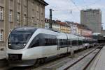 643.21 (Ex OLA), VT 725 und VT 643.19 der BayerischenOberlandBahn am 03.04.12 in Mnchen Hbf