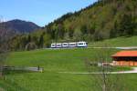 BOB VT 102 nach Bayerischzell bei Neuhaus / Schliersee - 2.5.2012