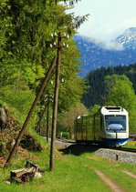 Bei Geitau ist der VT 113 der BOB am 14.05.2016 nach München unterwegs