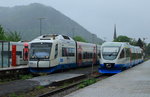 Für den Verkehr auf den Linien nach Bayrischzell, Tegernsee und Lenggries stellte die Bayerische Oberlandbahn 17 Triebwagen des Typs Integral der Jenbacher Werke in Dienst.