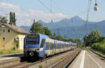 Bayerische Regiobahn ET 322 + ET 324 // Prien am Chiemsee // 14. Juni 2023