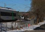 MRB treffen am alten Schlachthof in Plauen, der eine fährt nach Hof und der mir ins Bild eigentlich rein gefahrene kommt von Hof und fährt nach Dreden. Dabei gab es am 30.03.2020 sogar noch einmal etwas Schnee. 