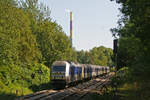 Am 8.9.23 war 223 053 mit einem RE 6 von Chemnitz nach Leipzig unterwegs, hier kurz vor dem Haltepunkt Chemnitz-Borna.