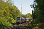 Am 8.9.23 war 223 055 mit einem RE 6 von Chemnitz nach Leipzig unterwegs, hier kurz vor dem Haltepunkt Chemnitz-Borna.