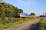 MRB 223 055 erreicht mit ihrem RE6 in Kürze Bad Lausick auf dem Weg nach Leipzig.