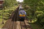 DE 2700-09 schiebt eine NOB nach Hamburg-Altona.Pinneberg, Fugngerbrcke Peinerweg , 17.5.2007