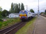 DE 2700-12 verlsst Elmshorn mit der NOB nach Hamburg-Altona.