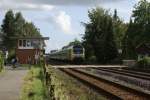 ER 20-010 mit einer NOB nach Westerland am 26.08.2007 beim Passieren des Postens 185 in Heide(Holstein)