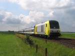 ER20-012 der Nord-Ostsee-Bahn (NOB) mit NOB 80506 Hamburg Altona-Westerland (Sylt) bei West Bargum on 24-6-2007.