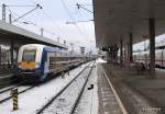 NOB 80515 aus Westerland/Sylt erreicht am 3.01.10 den Bahnhof Hamburg-Altona auf Gleis 8.