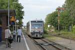 Nur einen Sommer währte der Einsatz der Triebwagen vom Typ Regio-Shuttle der Mitteldeutschen Regiobahn (MRB) bei der NOB.