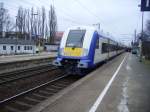 NOB-Steuerwagen auf dem Weg nach Westerland(Sylt) beim Halt in Elmshorn. Bild aus dem Frhjahr diesen Jahres.