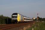 223 010-0 mit NOB 81722 von Hamburg-Altona nach Westerland kurz vor Niebüll.