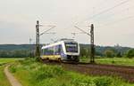 LNVG 648 181/681, vermietet an NWB (VT 648 181), als RB 77 (82978)  Weser-Bahn  Hildesheim Hbf - Löhne (Westf) (Burgstemmen, 23.05.17).