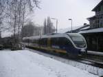 NordWestBahn im Winter 2004 in Dissen-Bad Rothenfelde.