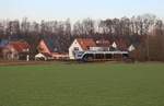 Nordwestbahn am 14.2.2019 um 9.38 Uhr auf dem Haller Willem Richtung Brackwede.