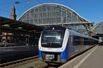 Triebzug ET 440 219 der Nordwestbahn fährt aus dem Bahnhof von Bremen aus.  21.09.2019 (Hans)