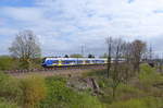 NWB ET 440 215 als NWB 83330 von Bremen Hbf nach Bremen-Vegesack, am 14.04.2020 in Bremen-Walle.