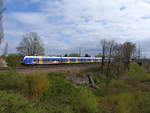 NWB ET 440 215 als NWB 83330 von Bremen Hbf nach Bremen-Vegesack, am 14.04.2020 in Bremen-Walle.