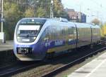 Ein VT 744 der NordWestBahn fhrt als RE14 durch den Bahnhof Essen-West in Richtung Essen Hbf (31.10.2007)