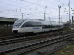 VT 2.01 der NWB auf dem Weg zum Stuzgleis im Dortmunder Hbf.(09.03.2008)