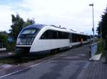 Ein 642er der NordWestBahn steht am 30.08.2010 im Bahnhof Dorsten.