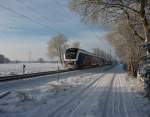 440 343 der Nordwestbahn fhrt am 18.12.2010 als RS3 nach Bremen Hbf. Augenommen zwischen Bad Zwischenahn und Oldenburg Hbf.