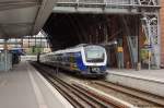 ET 440 214 der NordWestBahn als RS4 (NWB 83420) von Bremen Hbf nach Nordenham im Bremer Hbf.