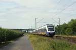 NWB VT 648 437  Anpfiff  in Meerbusch-Osterath am 17.8.2012.