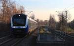 Am 22.11.2014 gab es in Sachsen eine Überraschung. Es wurde zum ersten mal ein ET 440 in Sachsen gesichtet und zugleich der erste ET in Zwickau. Die NordWestBahn hat an jenem Tag mit den 440 221 Testfahrten auf der KBS 510 absolviert. Am Vormittag ist man von Dresden nach Hof gefahren und nach kurzen Aufenthalt in Hof ging es wieder retour nach Dresden. Hier bei der Durchfahrt in Zwickau-Pölbitz.