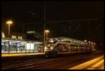 NWB VT 643327 hat am frühen Morgen des 1.12.2014 aus Paderborn kommend den Zielbahnhof Bielefeld erreicht.