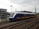 VT 648 364 der NordWestBahn stand am 9.5.15 als RB43 nach Dortmund in Herne zur Abfahrt bereit.