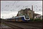 ET 440213 der NWB kam am 15.05.2015 um 10.02 Uhr aus Bremen - Farge in Verden an.