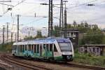 NWB Lint 41(9580 0 648 796-0 D-OLA)mit Werbung  Sagen und Märchenstrasse , als RB43 nach Dortmund, in Wanne-Eickel Hbf.