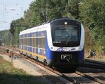 440 213 als NWB 83135 (Bremen-Vegesack–Verden [Aller]) am 27.09.2016 in Baden (Kr Verden), aufgenommen vom Bahnsteigende