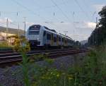 460 503-.6 (Siemens Desiro ML II) der trans regio MittelrheinBahn (MRB 26) fhrt am 18.08.2011 auf der linken Rheinseite, hier kurz vorm Bf.