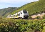 Mittelrhein Bahn 460 502-8 nach Koblenz. Aufgenommen am 03.10.2013 bei Boppard.