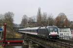 MRCE 182 526 mit TRI n-Wagen als Ersatzverkehr der Linie RB40 von Essen nach Hagen über Bochum und Witten aufgrund des Übergangfahrplans der Abellio-Linien, 15.