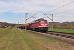 232 173-5 (TRIANGULA Logistik GmbH)fuhr am 15.04.20 mit einem Getreidezug nach Rudolstadt.