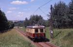 T3 auf der langen Geraden der Steigung zwischen Trossingen Bf und Trossingen Stadt.
11.7.'03