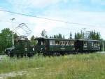 Das Triebwagen Garnitur im Trossinger Staadsbahnhof am 05/07/09.